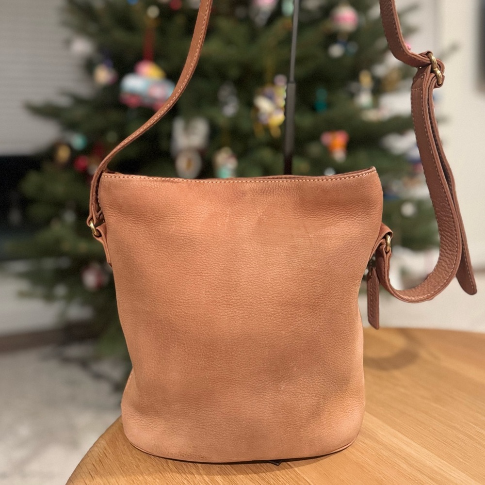 Vintage Coach Sonoma Nubuc Small Bucket Zip Bag From 1997 - Picture 5 of 14
